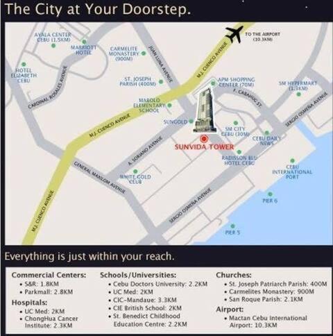 Sunvida Tower Residences Infront Of Sm City Cebu Zewnętrze zdjęcie